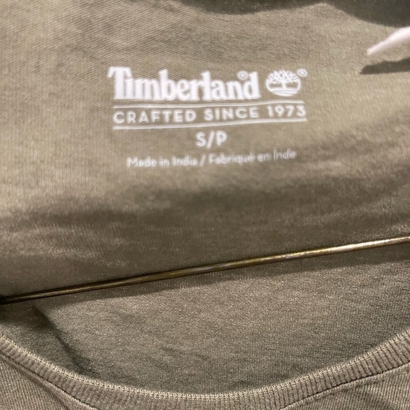 Timberland Olive Green Short Sleeve Top Size S/P - Picture 4 of 5